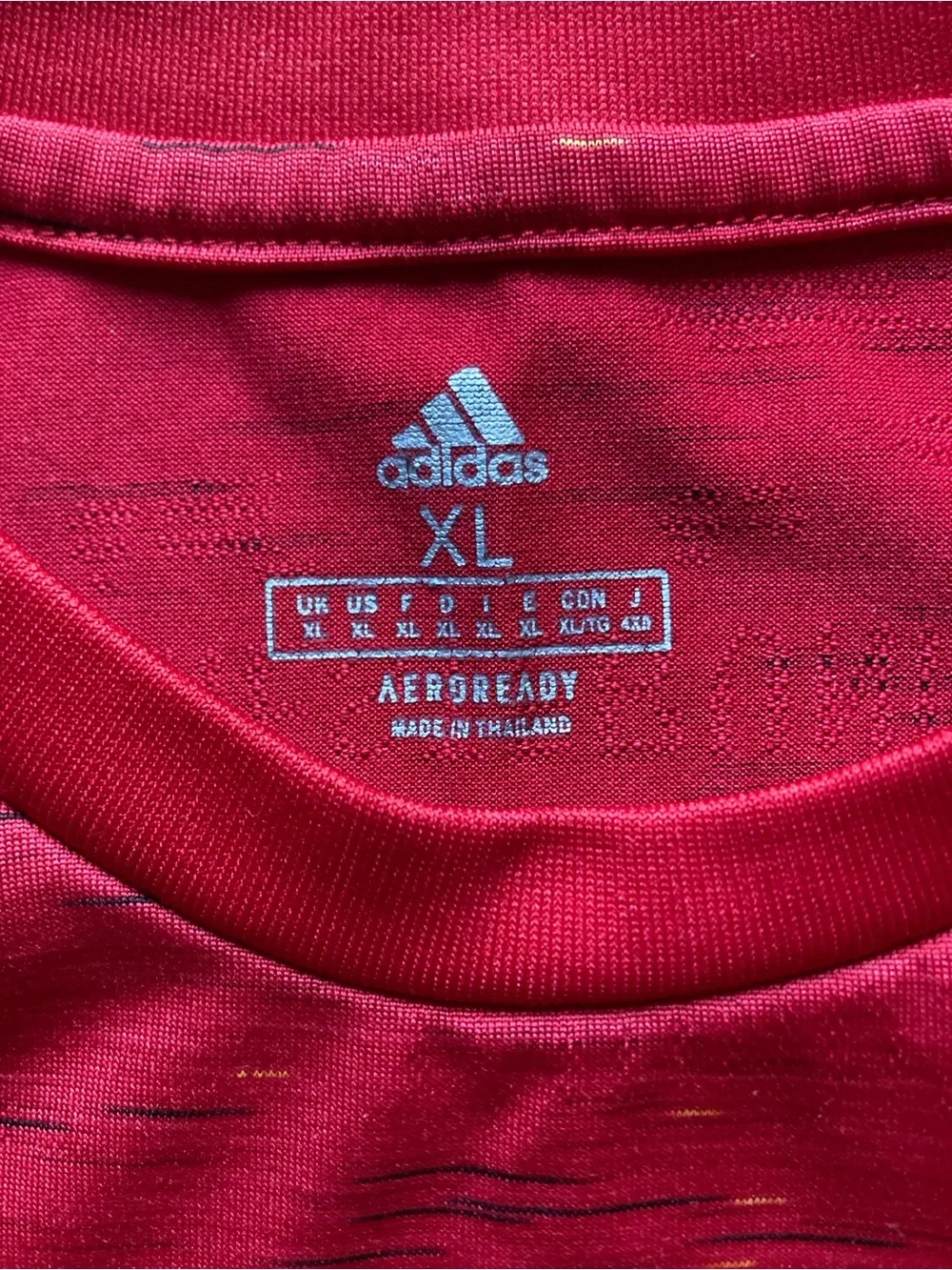 ADIDAS Manchester United Red Home 2020/21 Mens XL Soccer Football Jersey